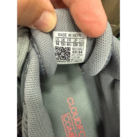 ADIDAS men’s cloud foam comfort Running sneakers Size 14 NEW # M624 - Picture 10 of 11